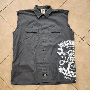 Dickies Grey Gas Mokey Shirt Vest